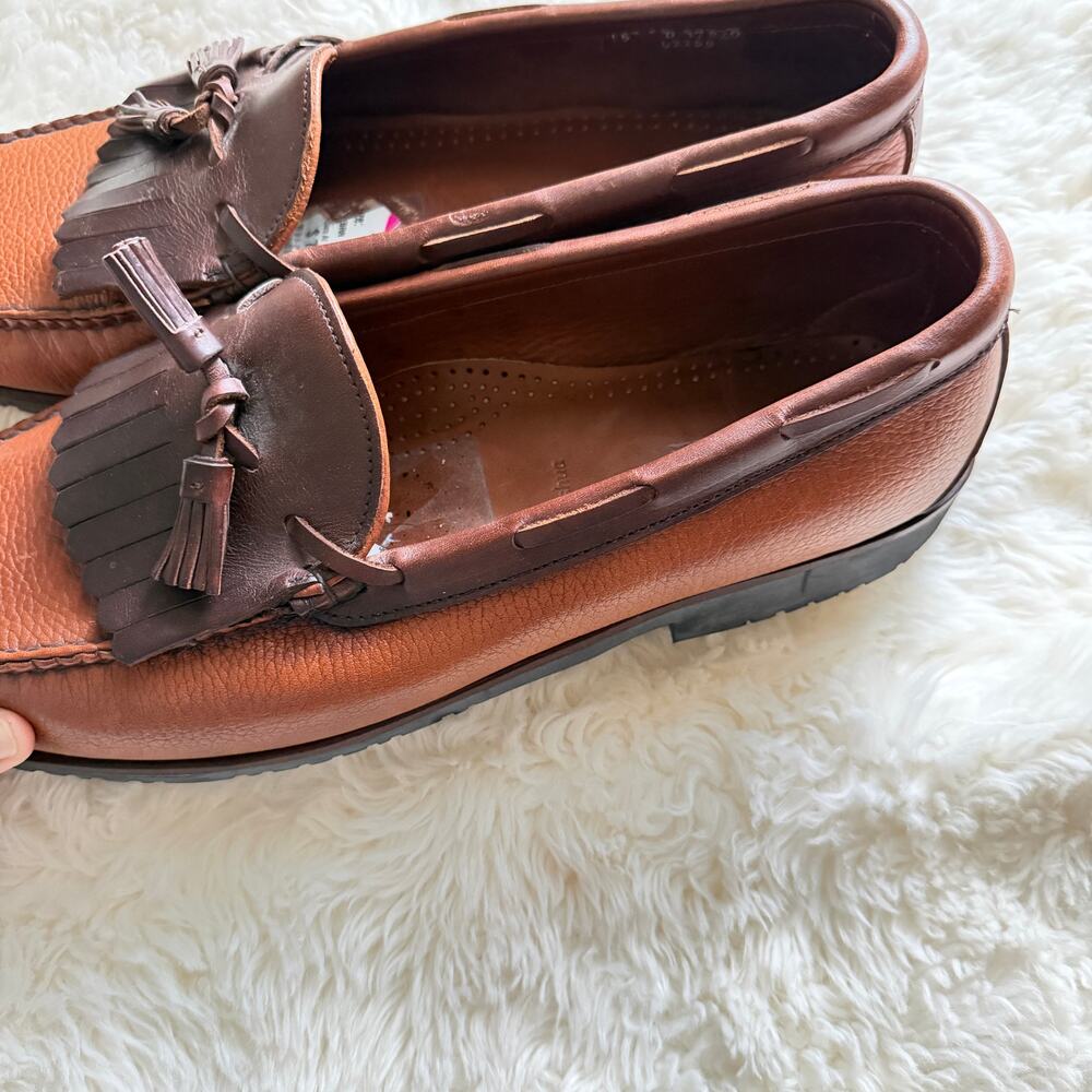 Allen Edmonds Nashua brown slip on loafers - Picture 2 of 6
